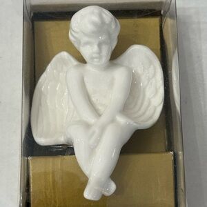 Department 56 White Cherub Angel Christmas Tree‎ Clip Ornament